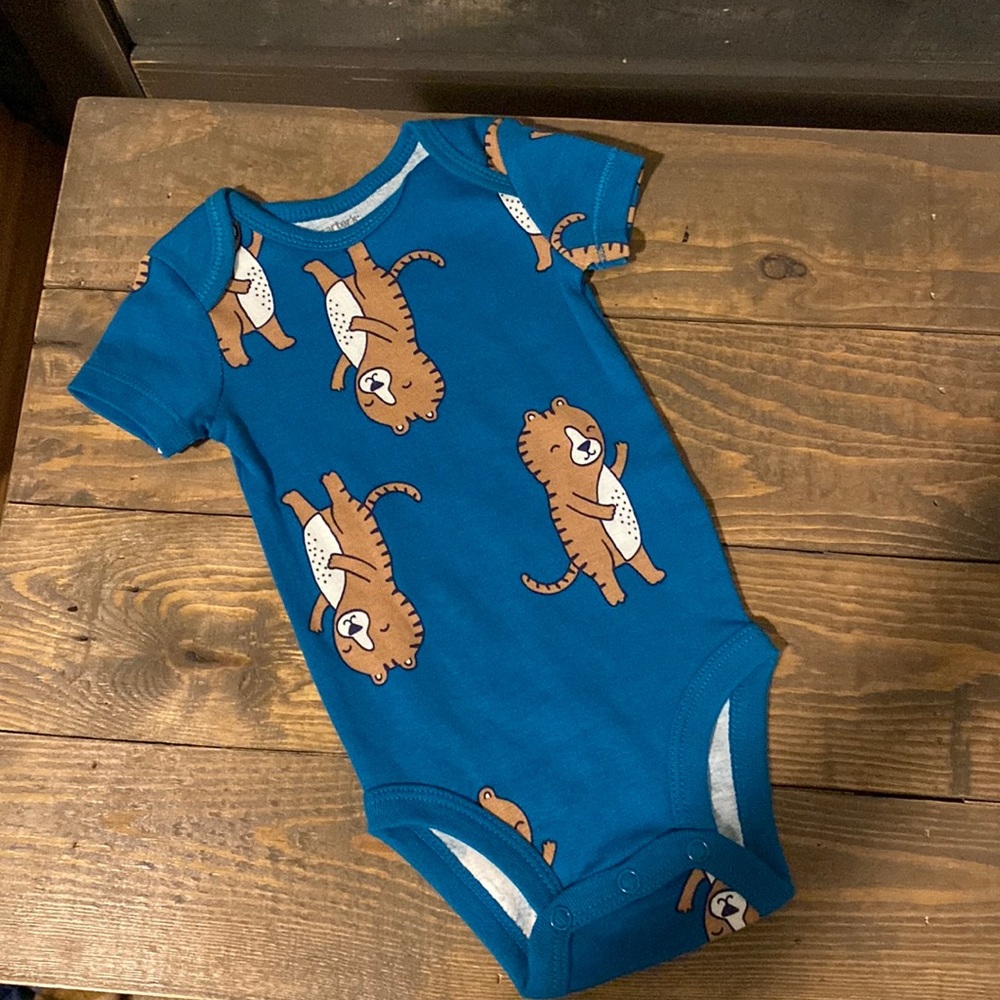 Carter’s Teal Onesie 3M Like New